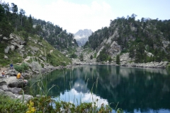 The first of many mountain lakes