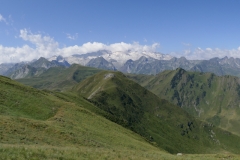 View from Montcorbison to Pico de Aneto and  Maladeta